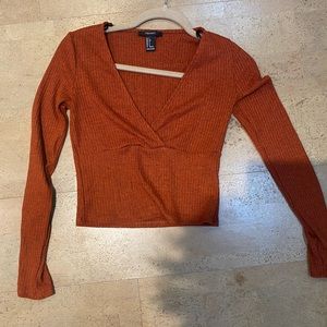 Forever 21 low v longsleeve